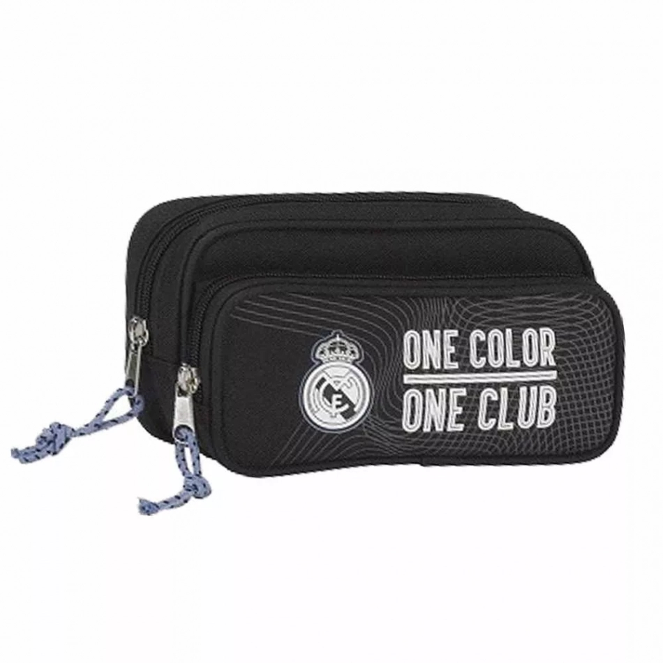 Suport de creioane Real Madrid cu 2 compartimente cu fermoar 11757 demo
