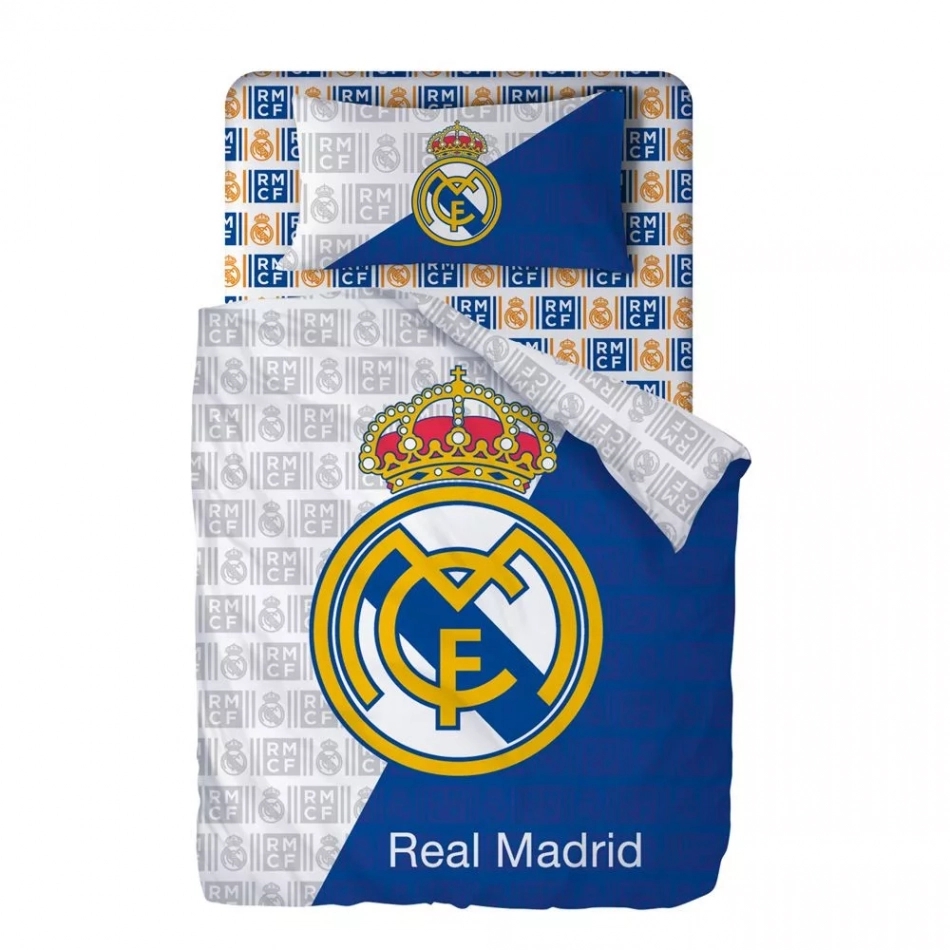 Lenjerie de pat Real Madrid 3 părți 140x200 cm demo